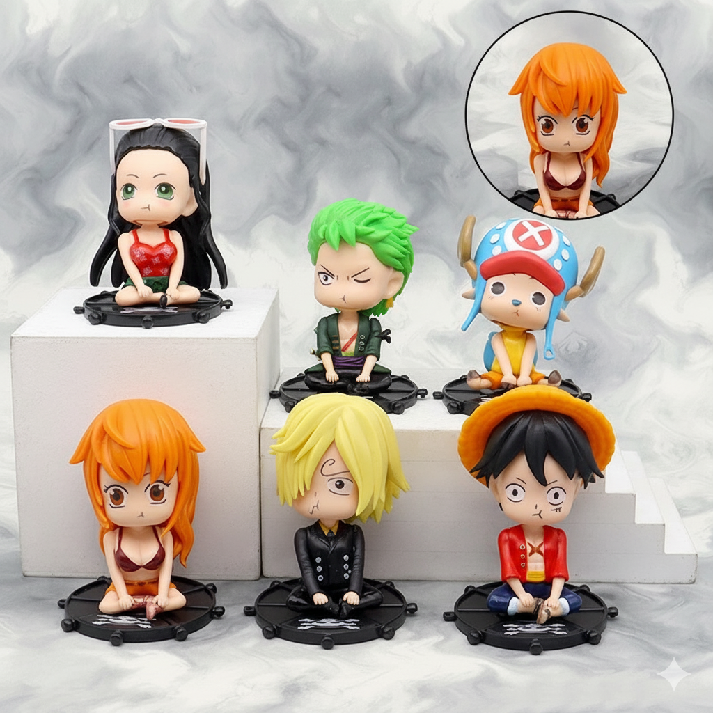 One Piece Straw Hat Crew Chibi Set (6 Pcs)