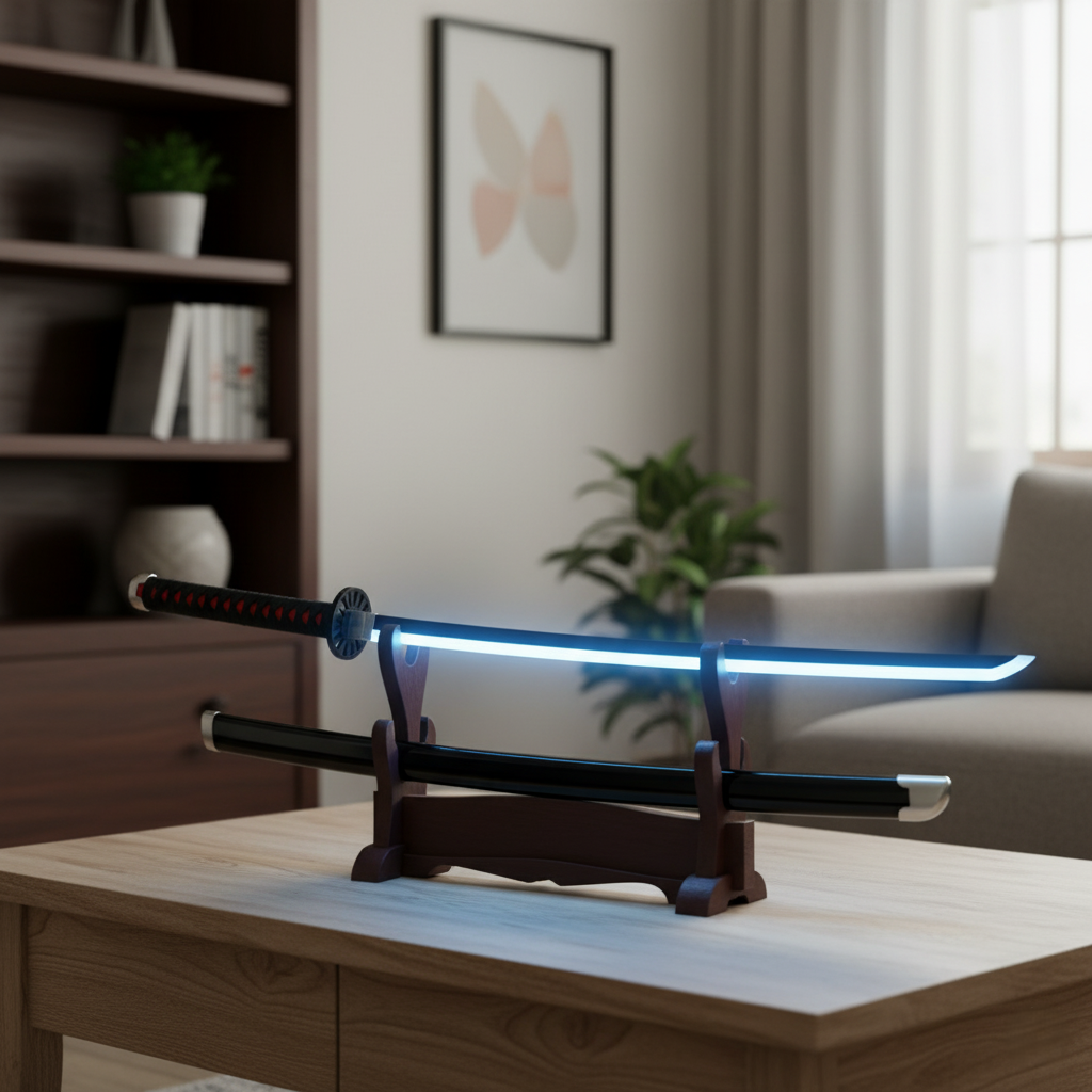 Tanjiro Kamado Nichirin Led Wooden Katana 104Cm | Demon Slayer