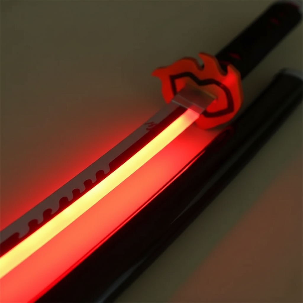 Tanjiro Kamado V2 Led Wooden Katana 104 Cm | Demon Slayer