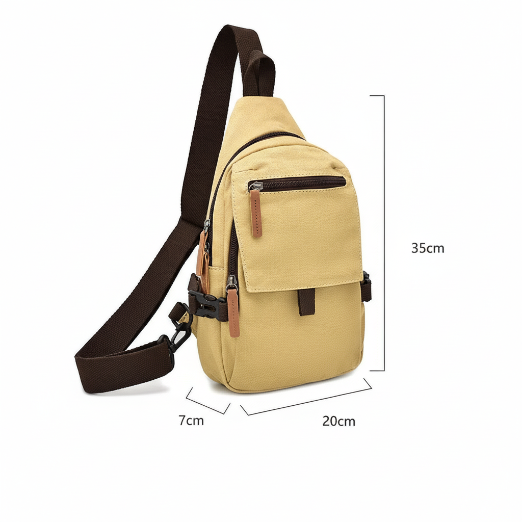 Uzumaki Naruto Sling Bag | Durable Canvas Crossbody Chest Pack