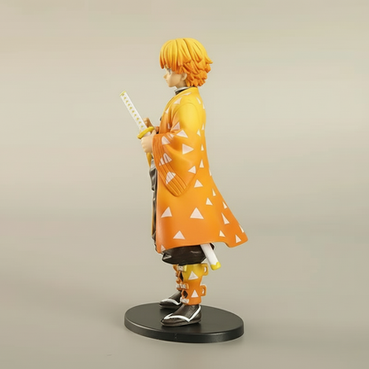 Zenitsu Agatsuma Standing Action Figure | 14Cm Demon Slayer Figurine