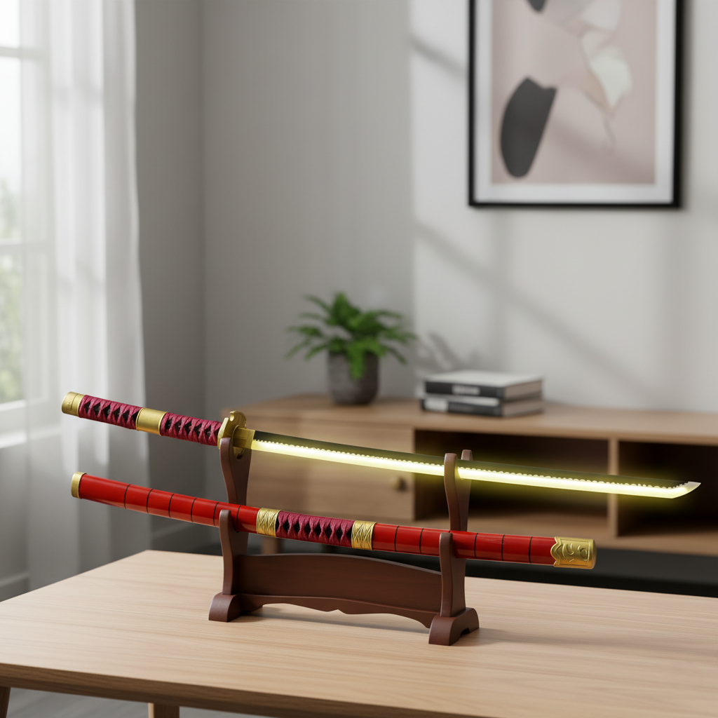 Roronoa Zoro Sandai Kitetsu Led Wooden Katana 104cm | One Piece