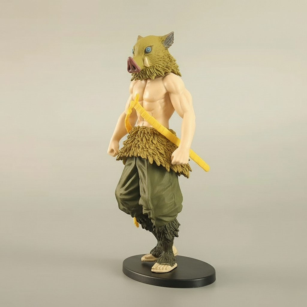 Inosuke Hashibira Standing Action Figure | 14 Cm Demon Slayer Figurine