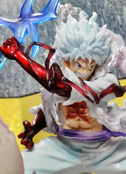 Luffy Gear 5 Thunder Strike Figure with Onigashima Lamp | One Piece Collectible Statue
