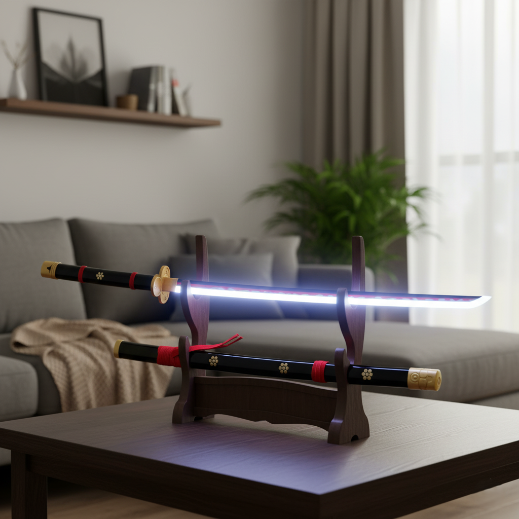 Roronoa Zoro Black Enma Led Wooden Katana 104Cm | One Piece – Nekoo