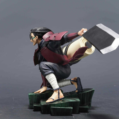 Hashirama Senju Action Figure | Premium Naruto Hokage Statue with Swappable Head