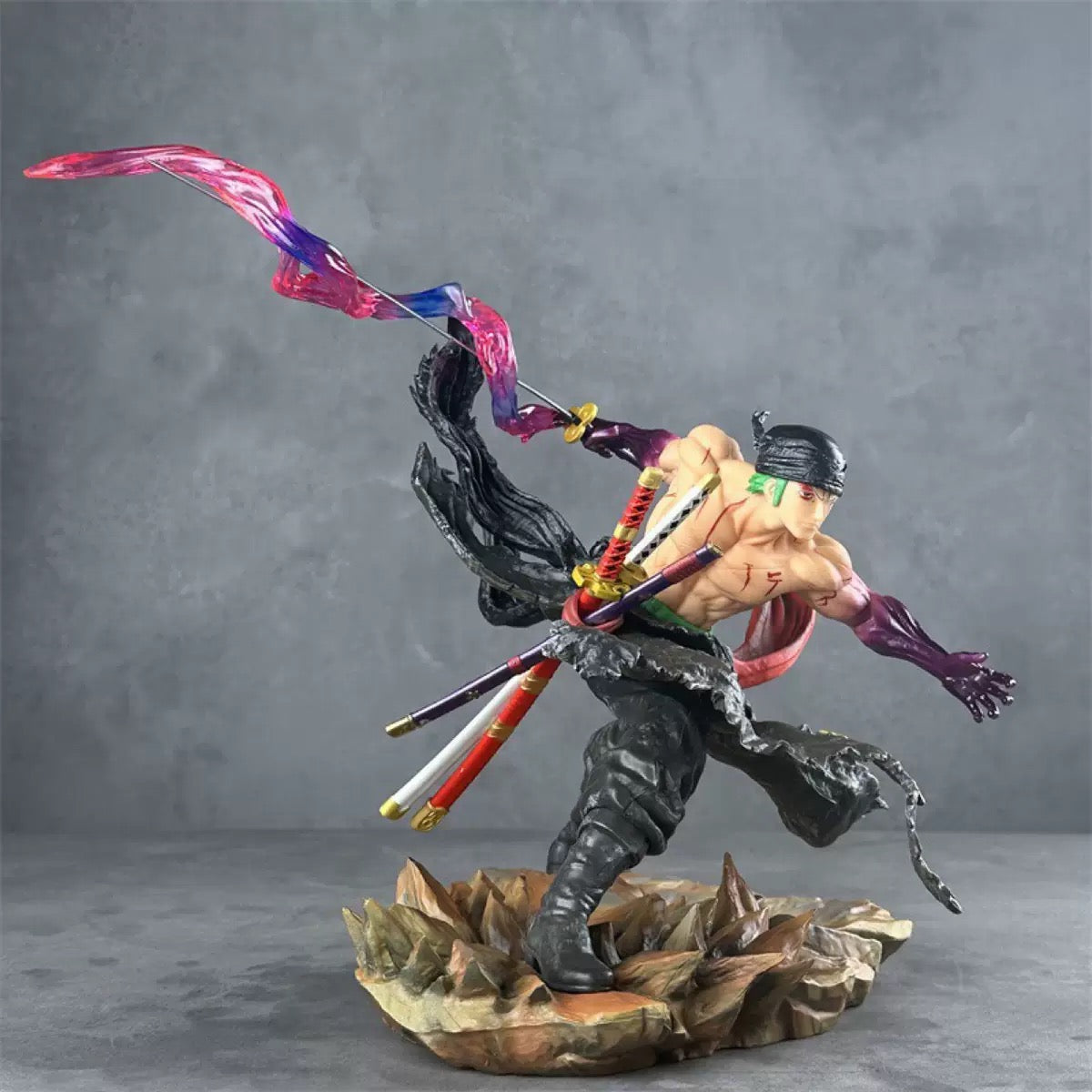 Roronoa Zoro King of Hell Statue | Premium Double Head Swap Diorama