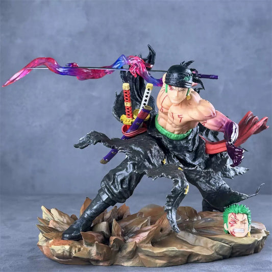 Roronoa Zoro King of Hell Statue | Premium Double Head Swap Diorama