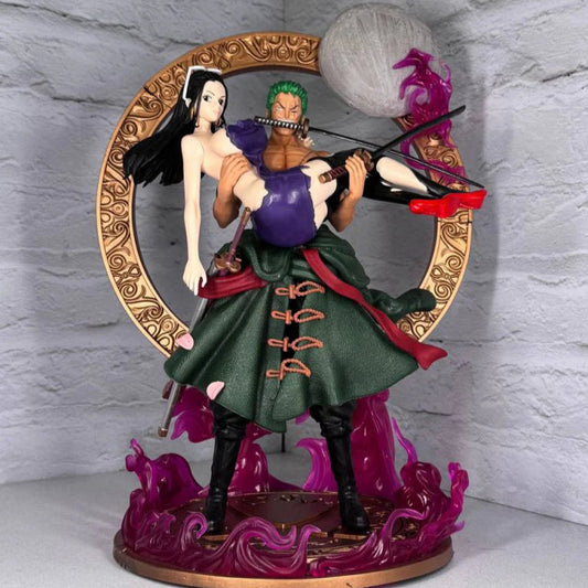 Roronoa Zoro With Nico Robin Action Figure | 40 Cm One Piece Collectible Statue