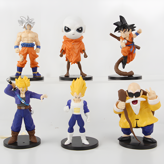 Dragon Ball Z Figure Set of 6 | Z-Fighters & Villains Collection