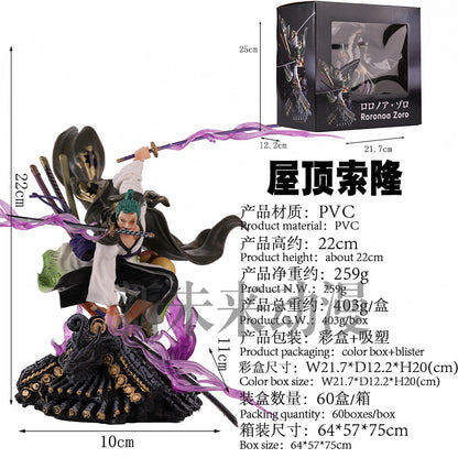 Roronoa Zoro "Three-Sword Style" Rooftop | 22cm One Piecce Premium Action Figure