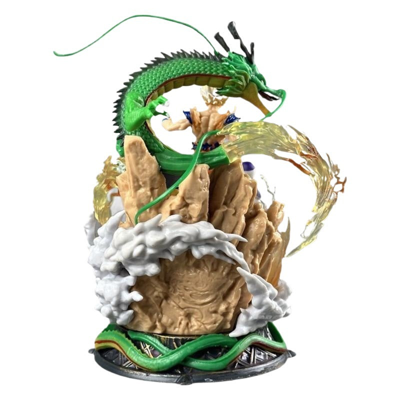SSJ Goku & Shenron Action Figure | Premium 24cm Dragon Ball Z Figurine