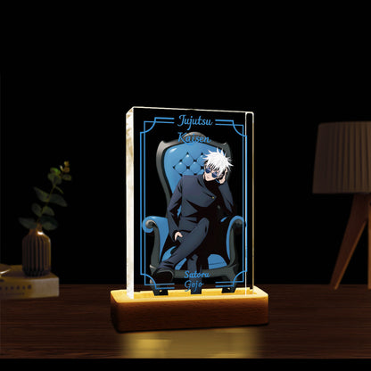 Wall Led Gojo Satoru Gojo LED Lamp | Jujutsu Kaisen Acrylic Blue Desk Light – Nekoo