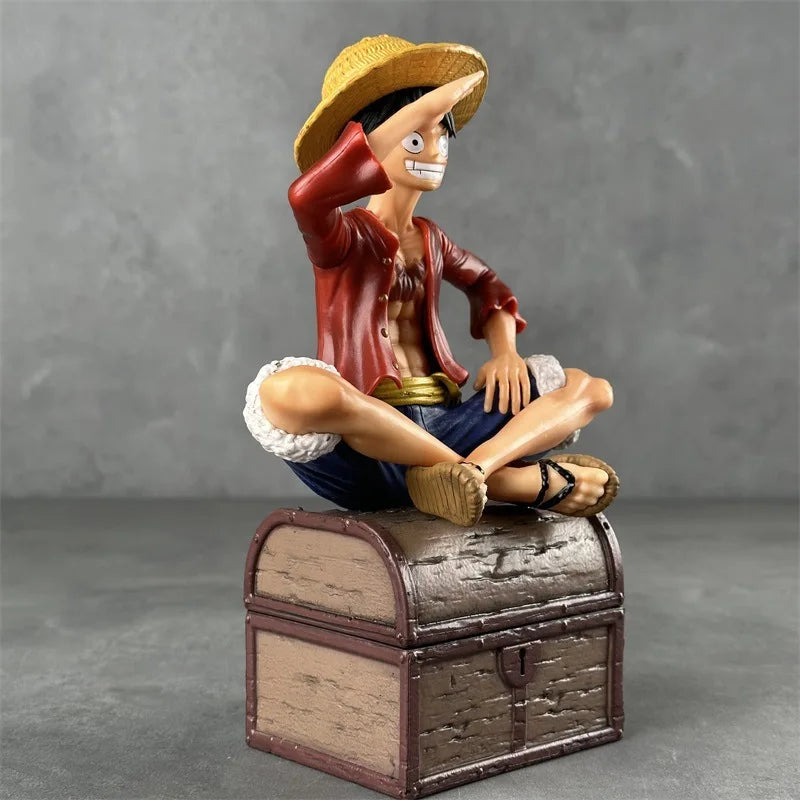 One Piece Luffy Action Figure | 15 cm Three Brothers Resonance Series Collectible with Double Head & Accessories