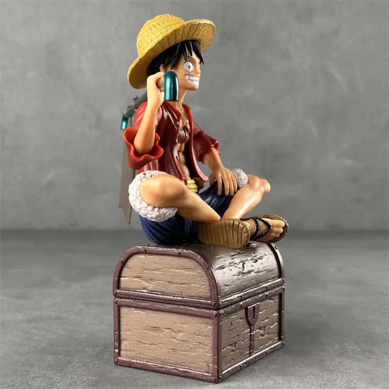 One Piece Luffy Action Figure | 15 cm Three Brothers Resonance Series Collectible with Double Head & Accessories