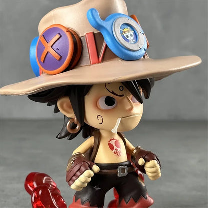 One Piece Portgas D. Ace Chibi Action Figure | 15 Cm Cute Anime Collectible Statue