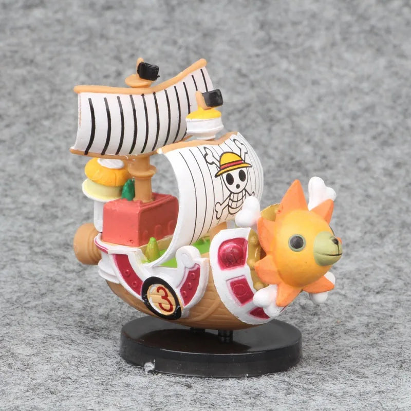 One Piece Luffy Ship Miniature | 6 Cm Cute Ship Figurine Collectible