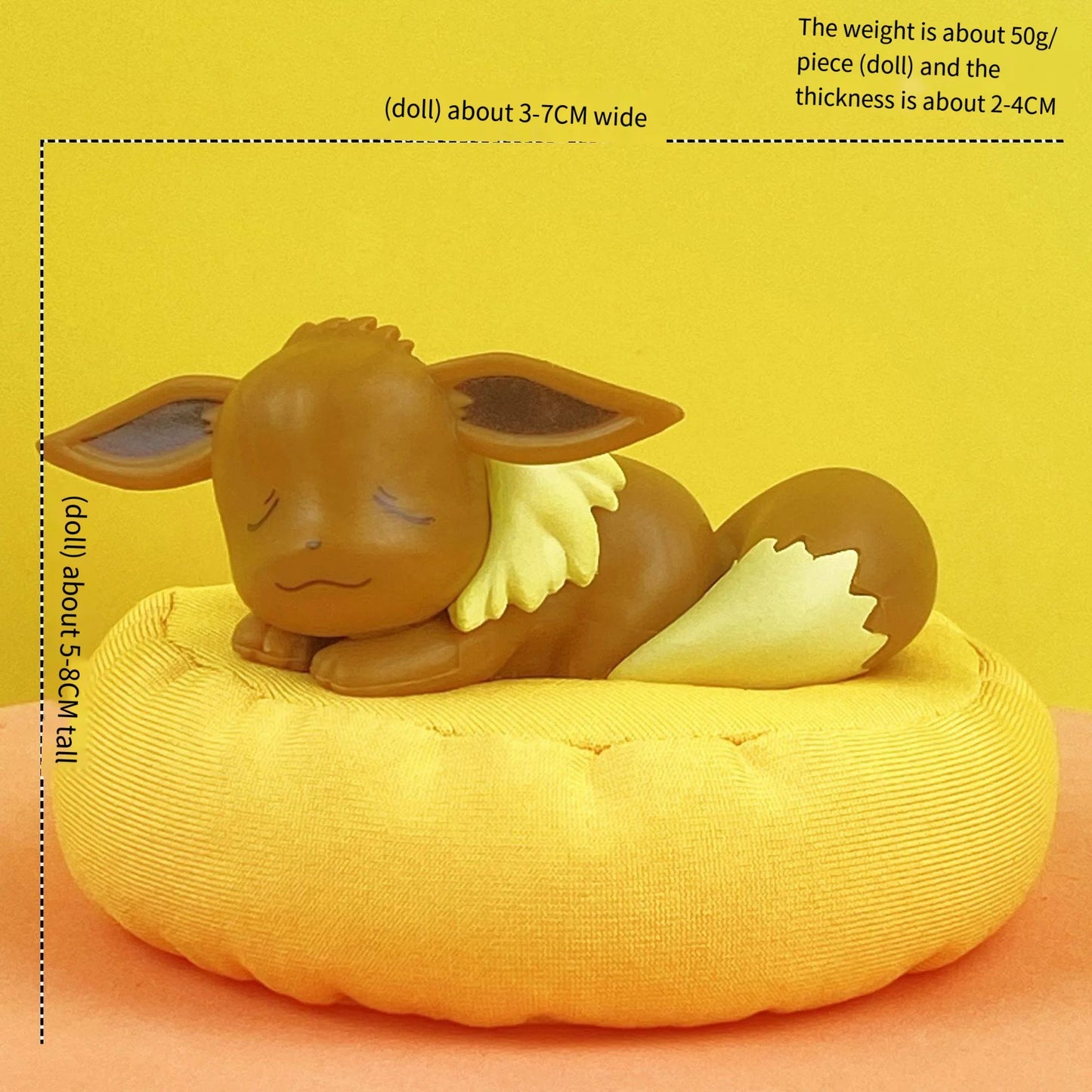 Pokémon Sleeping Bean Bag Figures | Set of 6 Cute Collectible Models