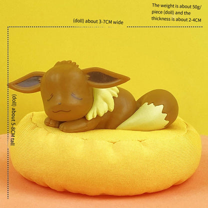 Pokémon Sleeping Bean Bag Figures | Set of 6 Cute Collectible Models