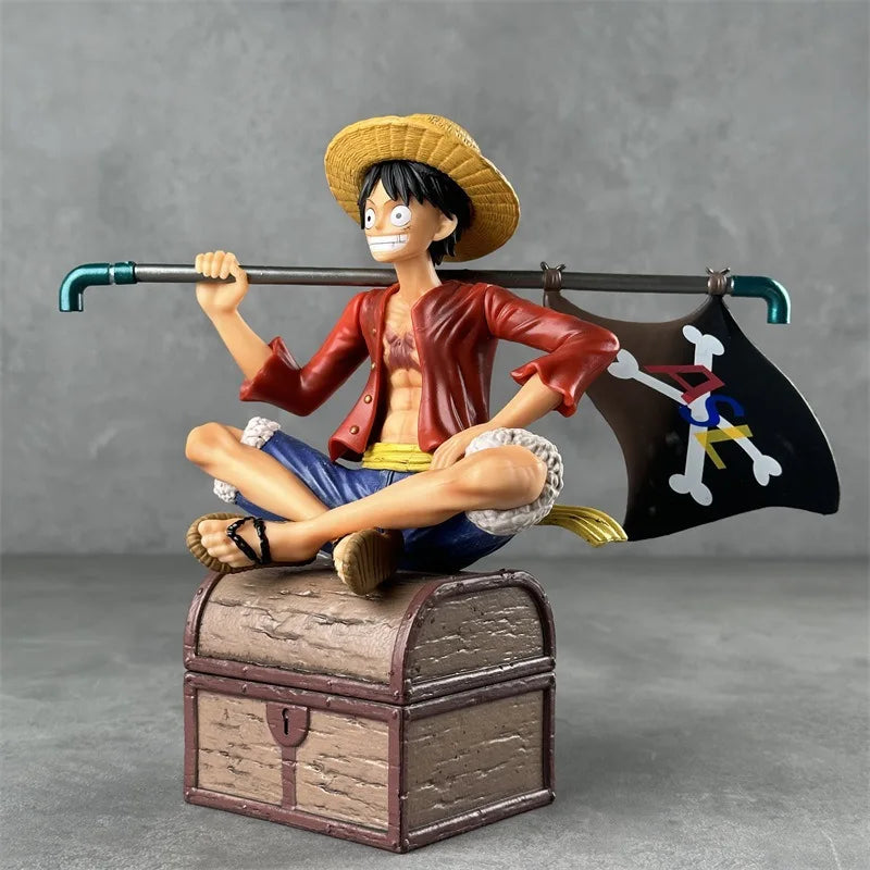 One Piece Luffy Action Figure | 15 cm Three Brothers Resonance Series Collectible with Double Head & Accessories