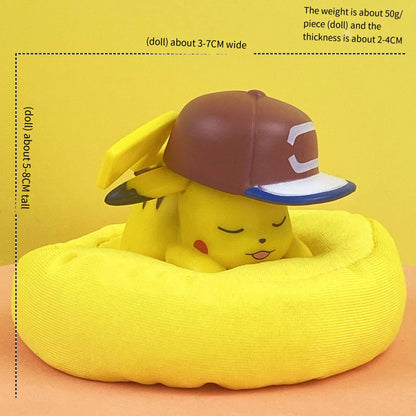 Pokémon Sleeping Bean Bag Figures | Set of 6 Cute Collectible Models