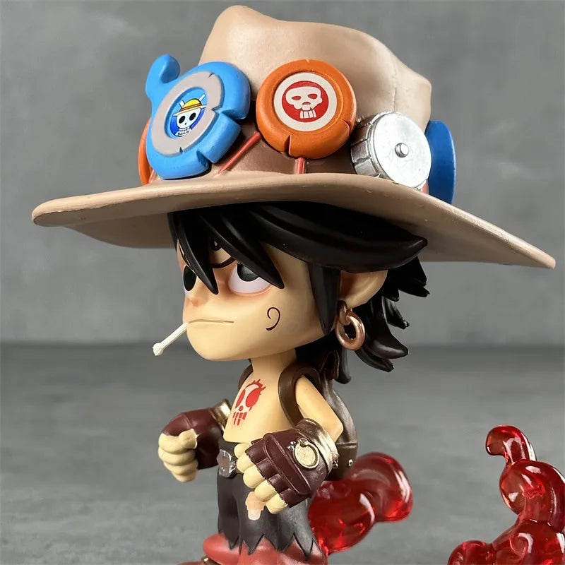 One Piece Portgas D. Ace Chibi Action Figure | 15 Cm Cute Anime Collectible Statue