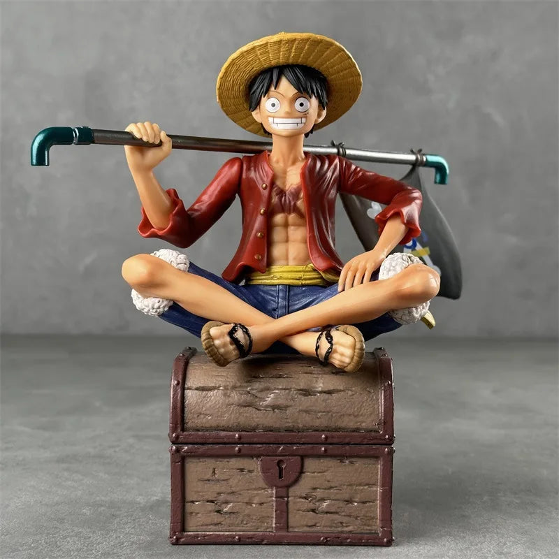 One Piece Luffy Action Figure | 15 cm Three Brothers Resonance Series Collectible with Double Head & Accessories