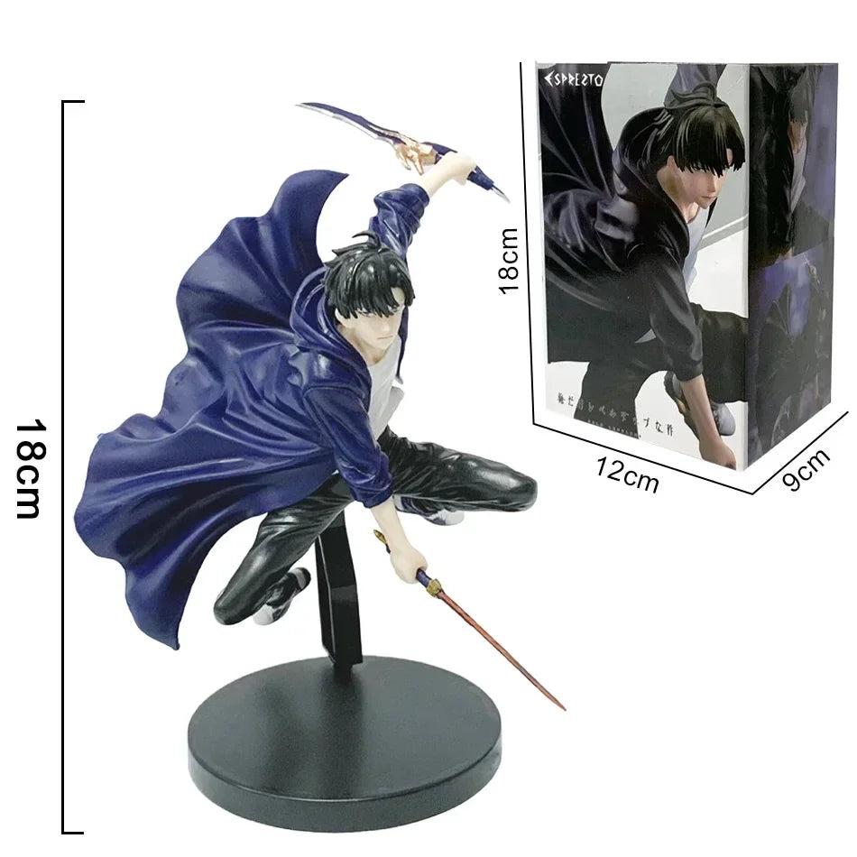 Solo Leveling Sung Jin-Woo Action Figure | 18 Cm Anime Collectible Statue