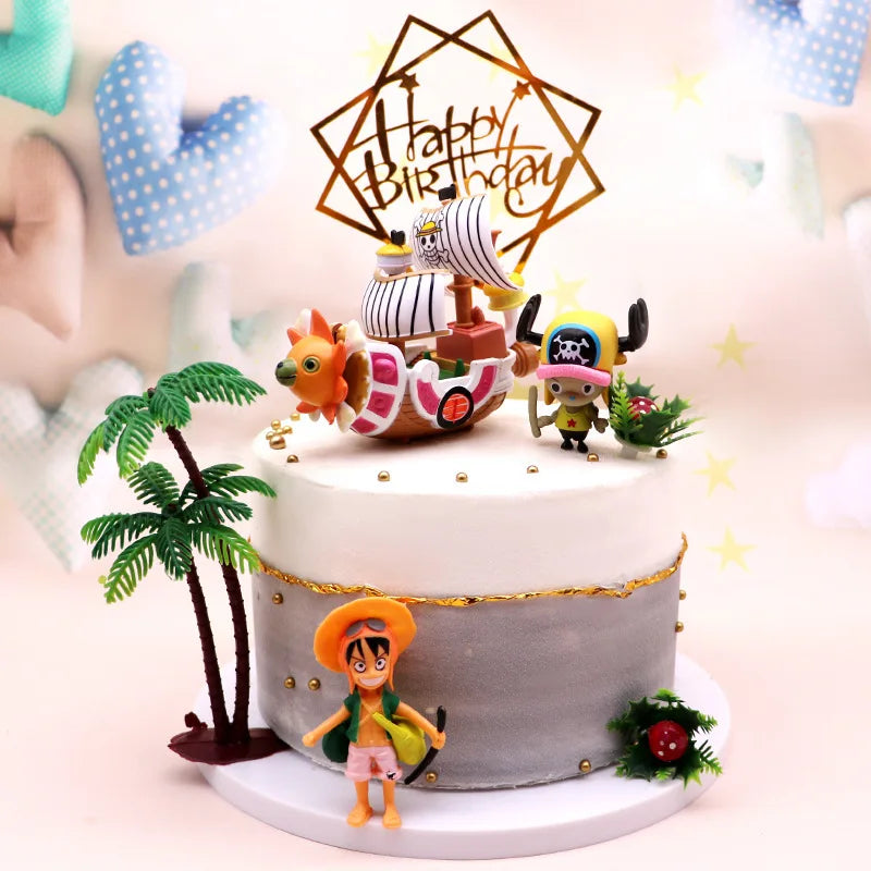 One Piece Luffy Ship Miniature | 6 Cm Cute Ship Figurine Collectible