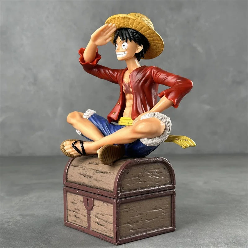 One Piece Luffy Action Figure | 15 cm Three Brothers Resonance Series Collectible with Double Head & Accessories