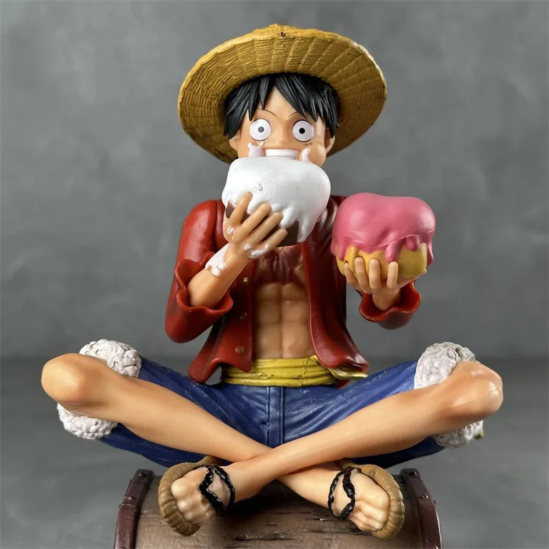 One Piece Luffy Action Figure | 15 cm Three Brothers Resonance Series Collectible with Double Head & Accessories