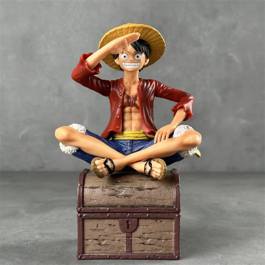 One Piece Luffy Action Figure | 15 cm Three Brothers Resonance Series Collectible with Double Head & Accessories