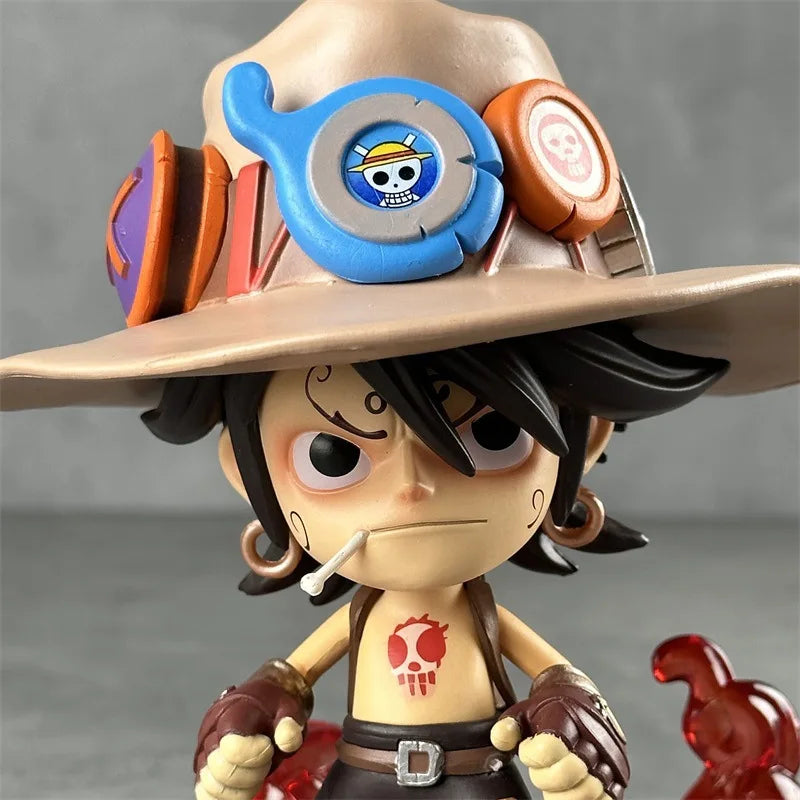 One Piece Portgas D. Ace Chibi Action Figure | 15 Cm Cute Anime Collectible Statue