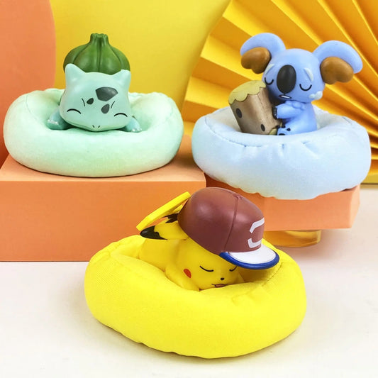 Pokémon Sleeping Bean Bag Figures | Set of 6 Cute Collectible Models
