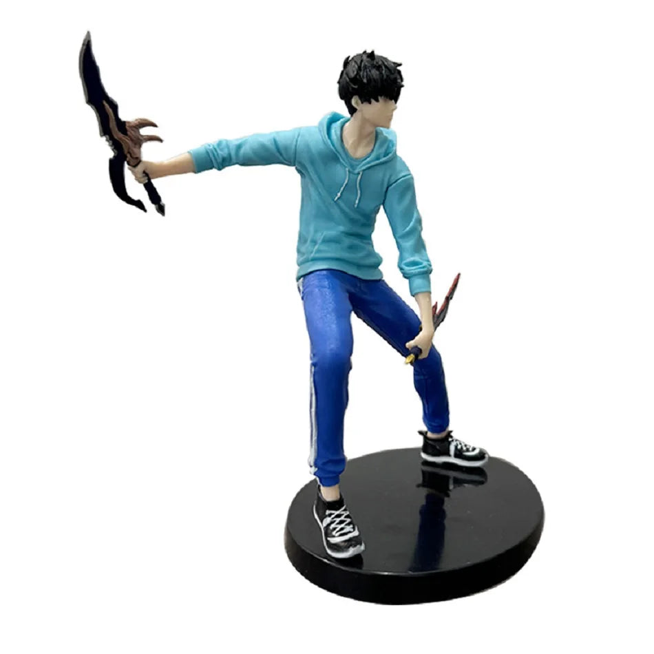 Solo Leveling Sung Jin-Woo Action Figure | 18 Cm Dual Blade Battle Pose Figurine