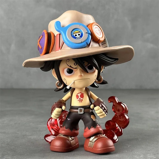 One Piece Portgas D. Ace Chibi Action Figure | 15 Cm Cute Anime Collectible Statue