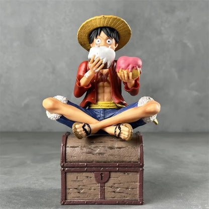 One Piece Luffy Action Figure | 15 cm Three Brothers Resonance Series Collectible with Double Head & Accessories