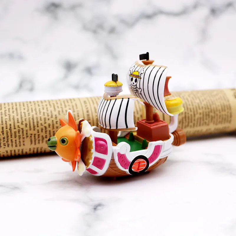 One Piece Luffy Ship Miniature | 6 Cm Cute Ship Figurine Collectible