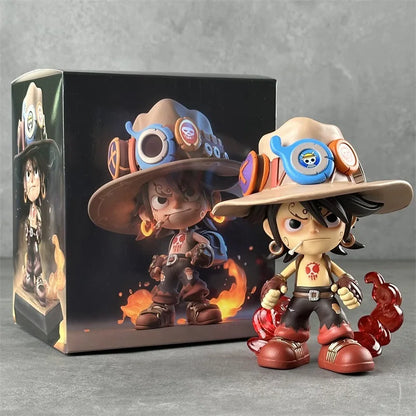 One Piece Portgas D. Ace Chibi Action Figure | 15 Cm Cute Anime Collectible Statue