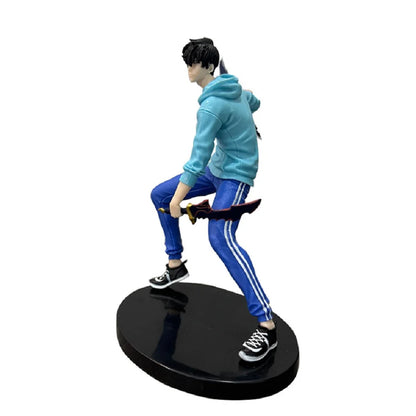 Solo Leveling Sung Jin-Woo Action Figure | 18 Cm Dual Blade Battle Pose Figurine