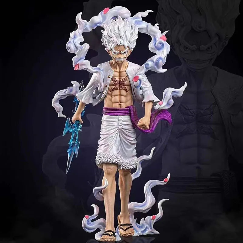 One Piece Sun God Nika Luffy Gear 5 Figure | 23 cm Collectible Anime Model