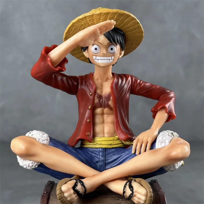 One Piece Luffy Action Figure | 15 cm Three Brothers Resonance Series Collectible with Double Head & Accessories