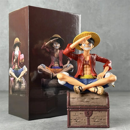 One Piece Luffy Action Figure | 15 cm Three Brothers Resonance Series Collectible with Double Head & Accessories