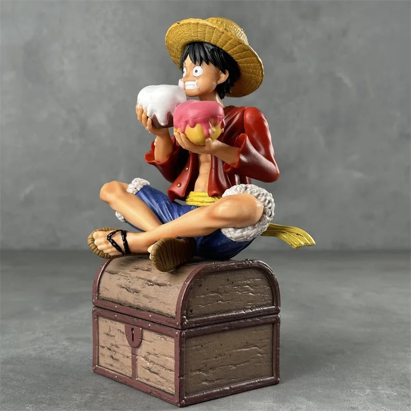 One Piece Luffy Action Figure | 15 cm Three Brothers Resonance Series Collectible with Double Head & Accessories