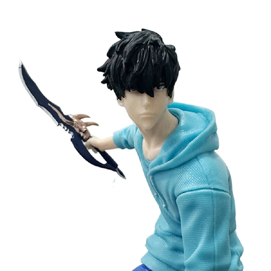 Solo Leveling Sung Jin-Woo Action Figure | 18 Cm Dual Blade Battle Pose Figurine