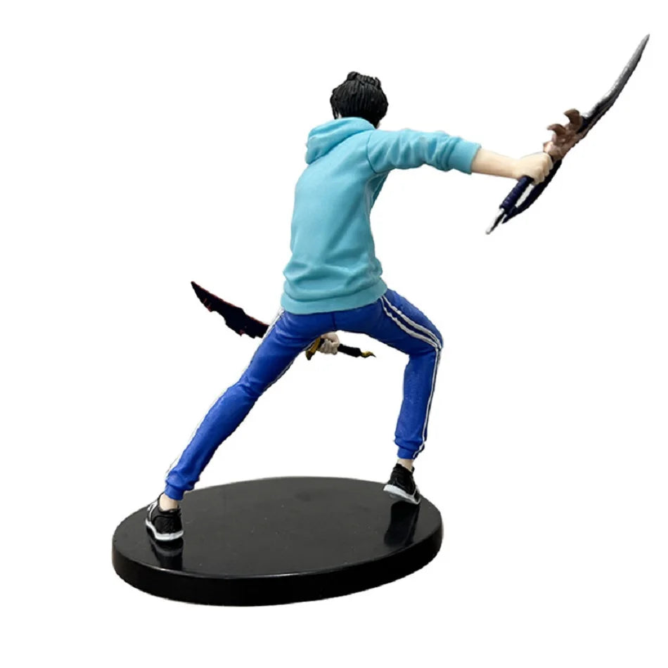 Solo Leveling Sung Jin-Woo Action Figure | 18 Cm Dual Blade Battle Pose Figurine