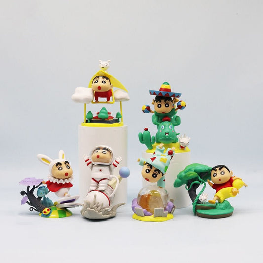 Shinchan Activity Action Figures (Set of 6)