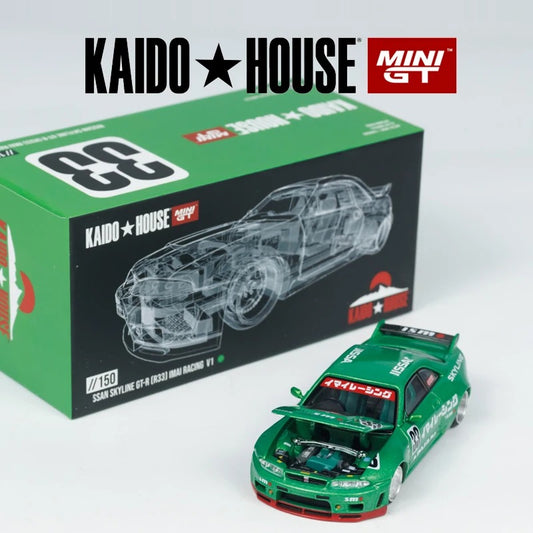 Kaido House x Mini GT Nissan Skyline GT-R R33 | 1:64 Scale Imaii Racing V1 Diecast Model