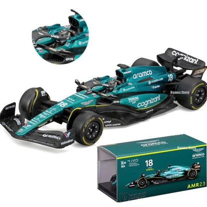 Aston Martin AMR23 #14 Fernando Alonso 2023 1:43 Diecast Model by Bburago