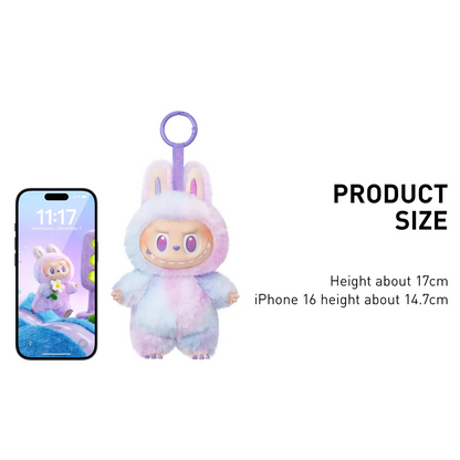 Labubu Doll Have A Seat Series Blind Box Vinyl Plush Pendant - The Monsters Collectible Keychain, Random Figure (Sisi, Hehe, Baba, Dada, Ququ, Zizi, or Secret Banana Duoduo)